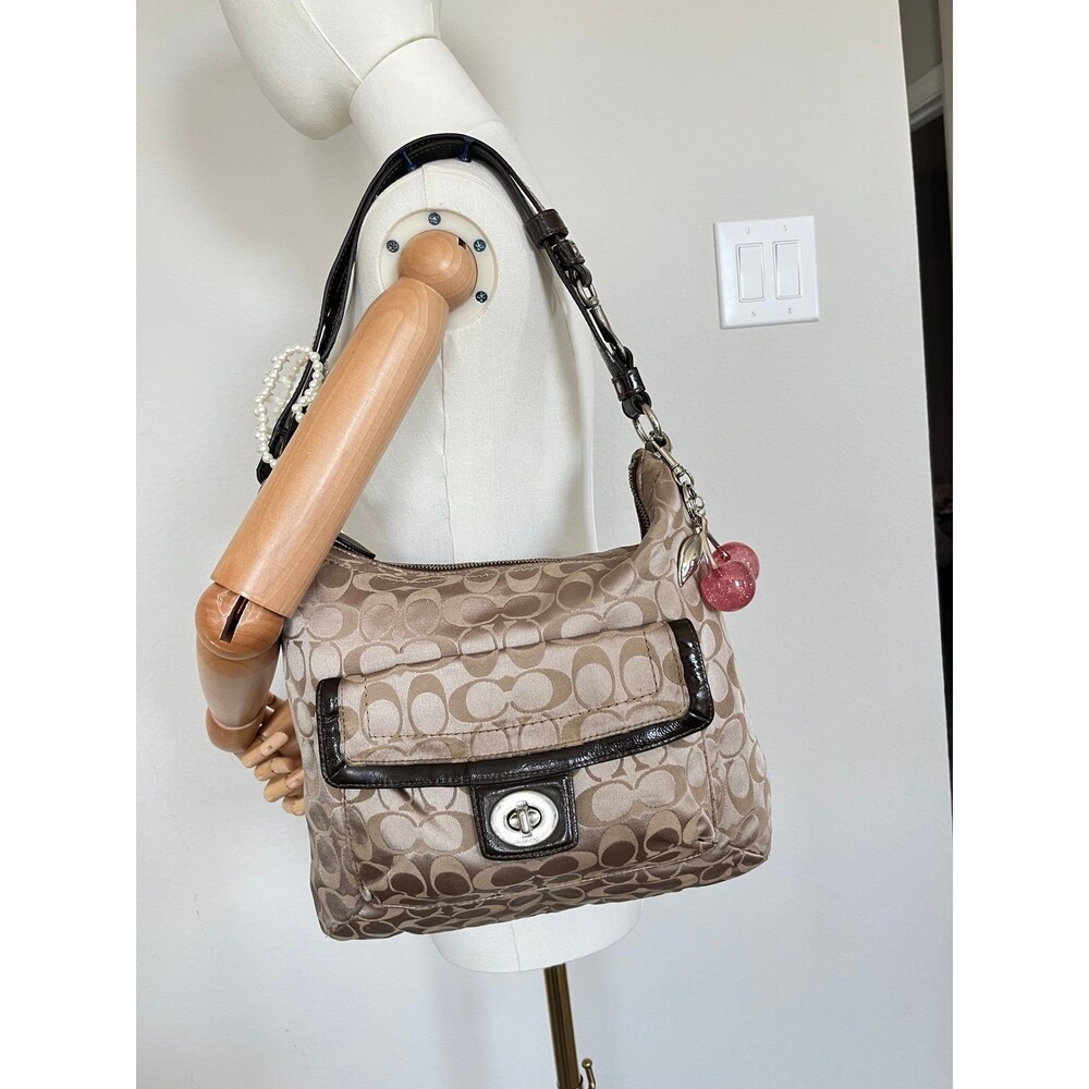Coach Signature C Monogram Shoulder Bag